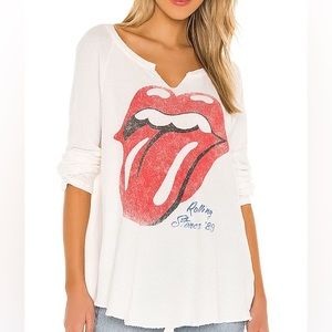 DAYDREAMER Rolling Stones Tour 89 Thermal in Vintage White